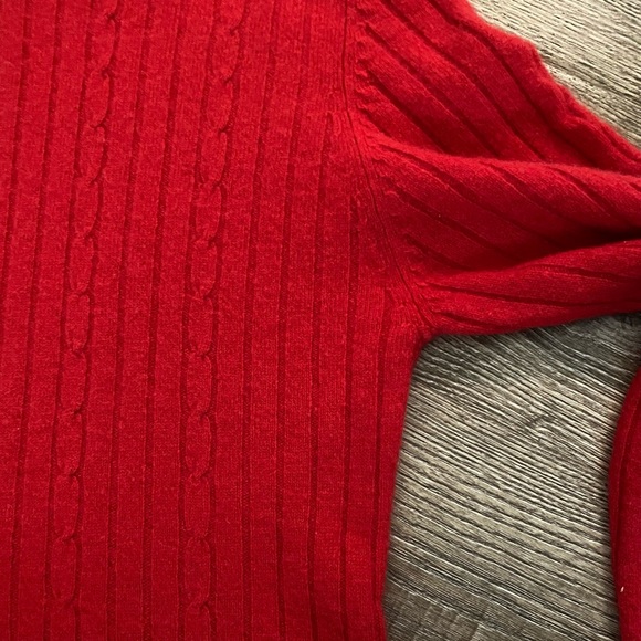 100% Cashmere Mock Neck MIDI Dress - Picture 10 of 13